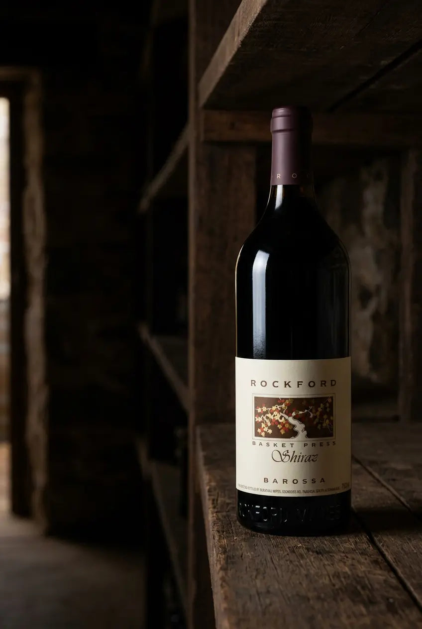 Rockford Basket Press Shiraz 2021 750mL red wine bottle from Barossa Valley.