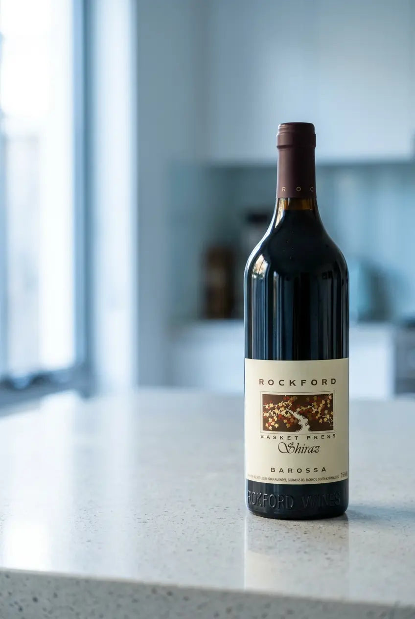 Rockford Basket Press Shiraz 2021 750mL red wine bottle from Barossa Valley.