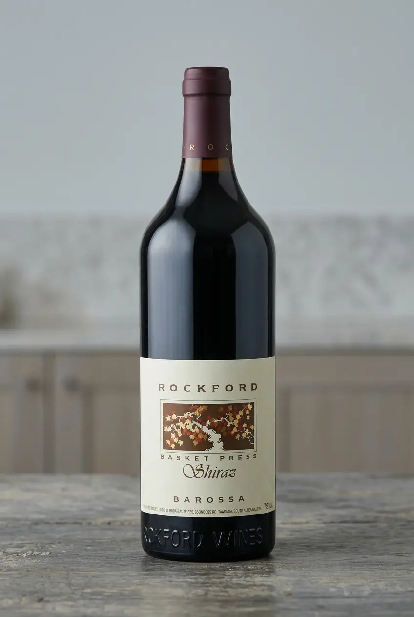 Rockford Basket Press Shiraz 2021 750mL red wine bottle from Barossa Valley.
