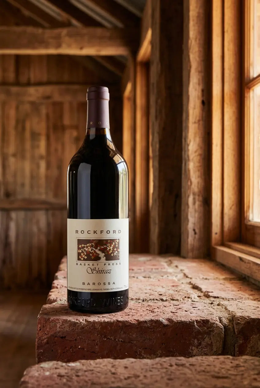 Rockford Basket Press Shiraz 2021 750mL red wine bottle from Barossa Valley.