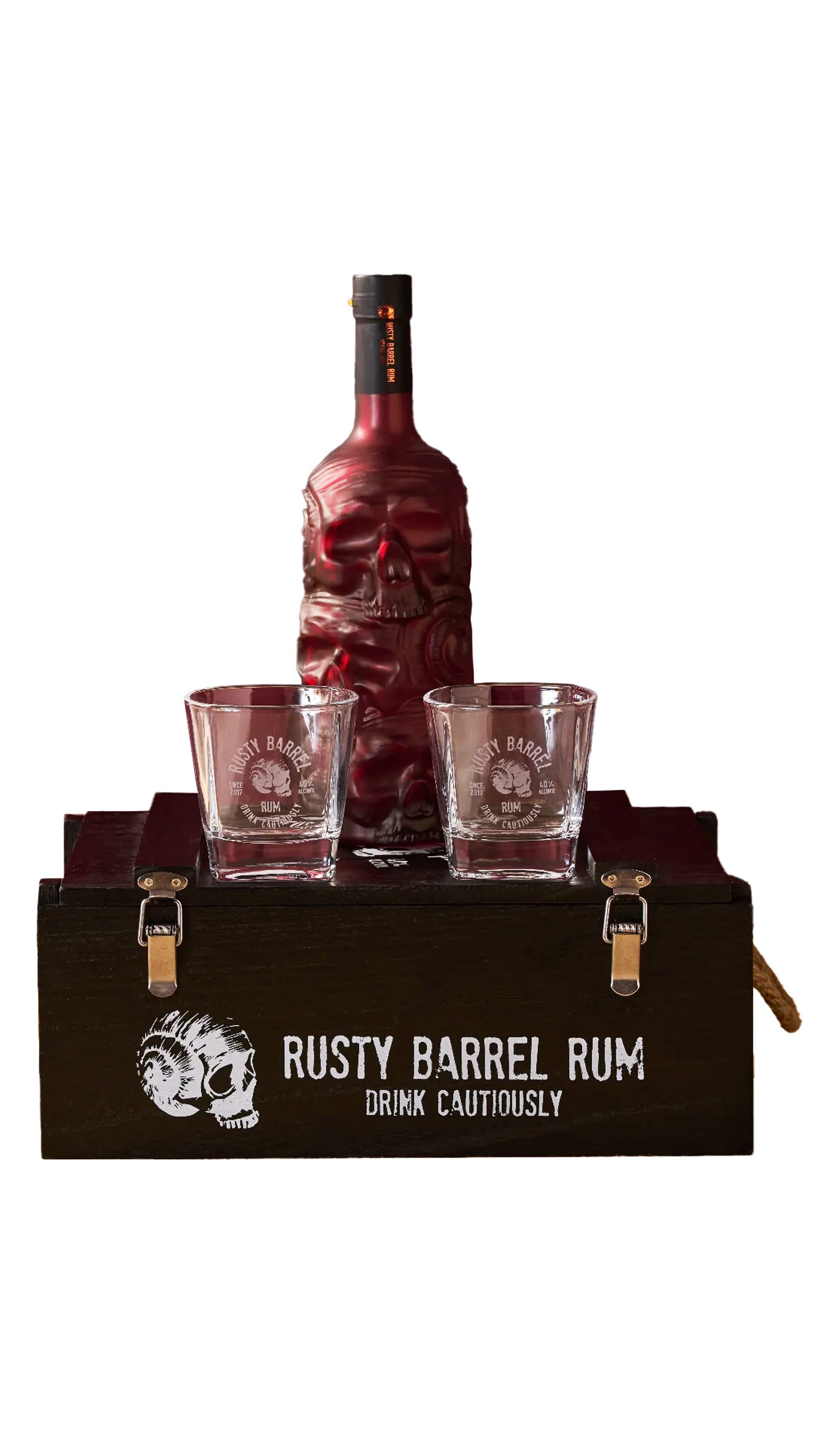 Find out more or buy Rusty Barrel Spiced Rum 700mL (Gift Pack with Tumblers) available at Wine Sellers Direct's best prices - Australia's independent liquor specialists.