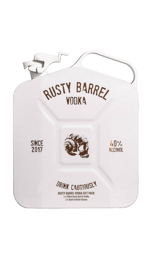 Find out more or buy Rusty Barrel Spirits Vodka White Jerry Can Gift Pack 700mL available at Wine Sellers Direct's best prices.