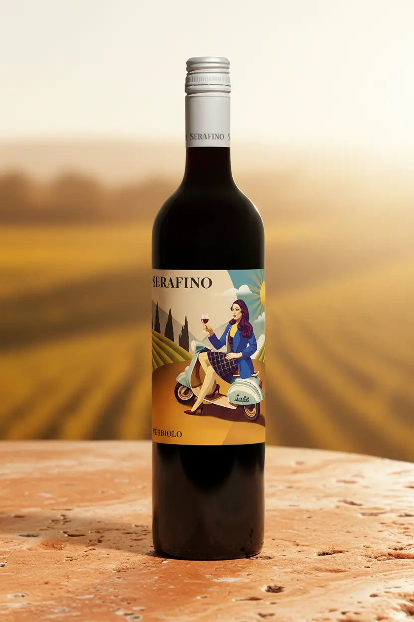 Serafino Bellissimo Nebbiolo 2025 750mL bottle of red wine from McLaren Vale