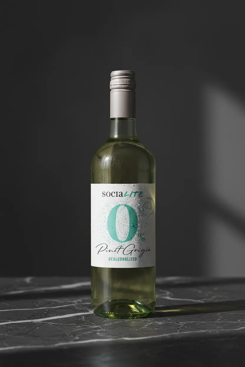 Buy SociaLite Pinot Grigio 0% Non-Alcoholic NV 750ml online at Wine Sellers Direct's best prices.
