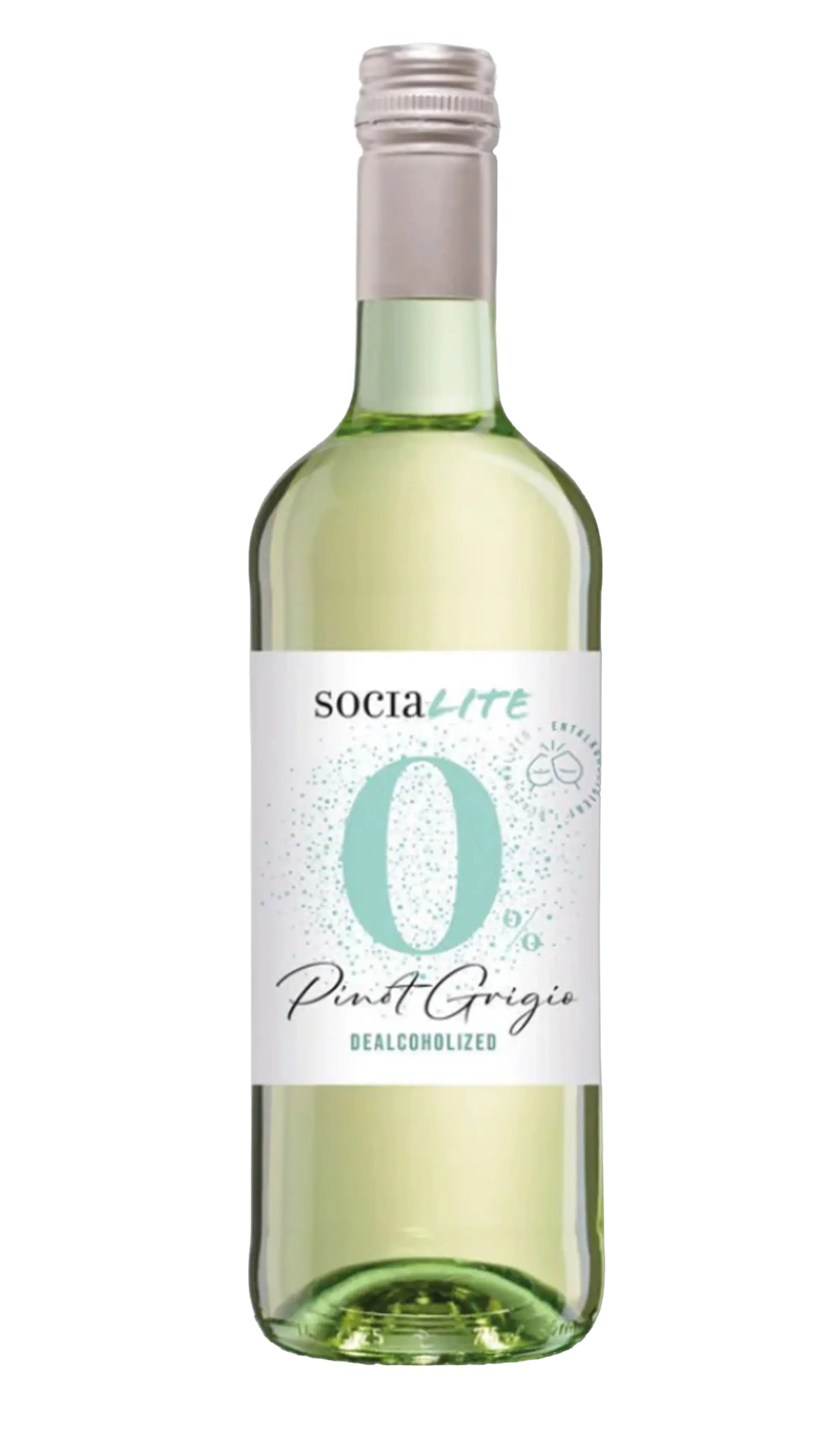 Buy SociaLite Pinot Grigio 0% Non-Alcoholic NV 750ml online at Wine Sellers Direct's best prices.