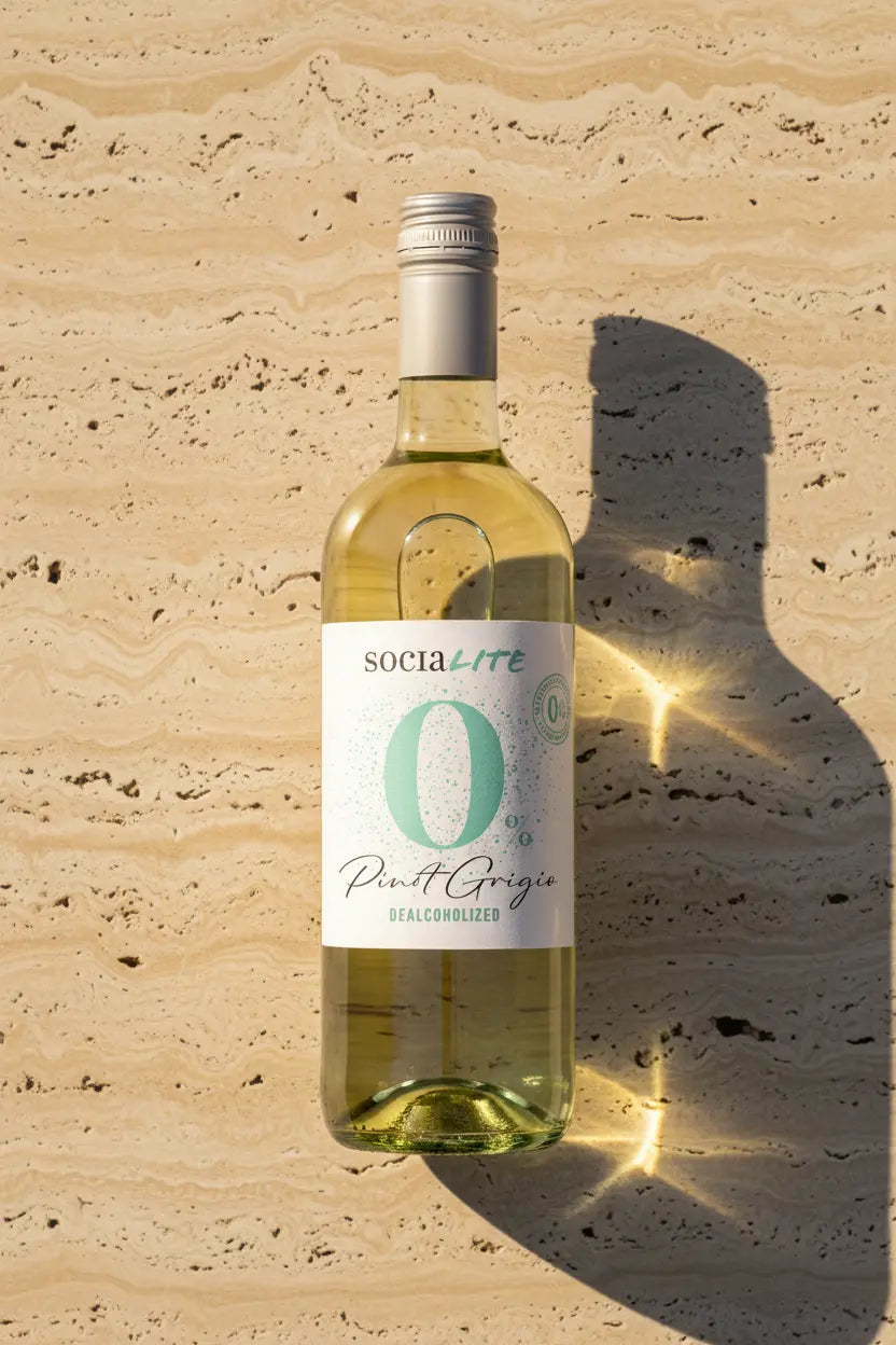 Buy SociaLite Pinot Grigio 0% Non-Alcoholic NV 750ml online at Wine Sellers Direct's best prices.