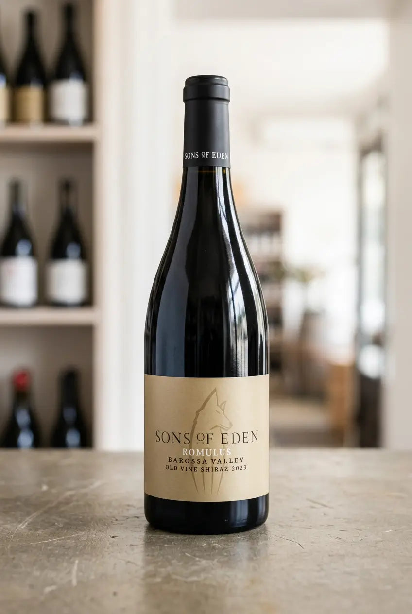 Sons of Eden Romulus Old Vine Shiraz 2023 Barossa Valley red wine bottle
