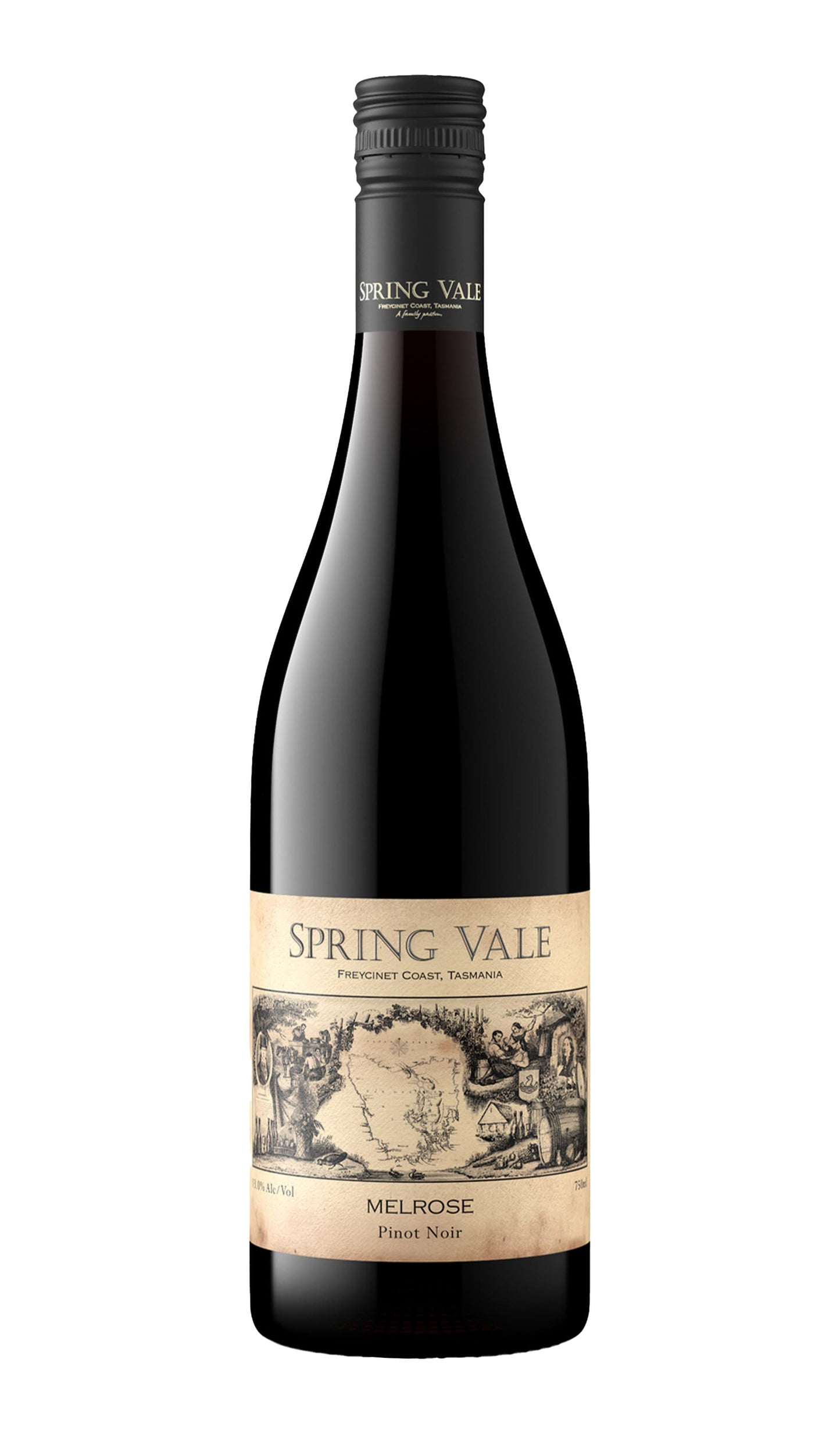 Find out more or buy Spring Vale Melrose Pinot Noir 2024 (Tasmania) online at Wine Sellers Direct - Australia’s independent liquor specialists.