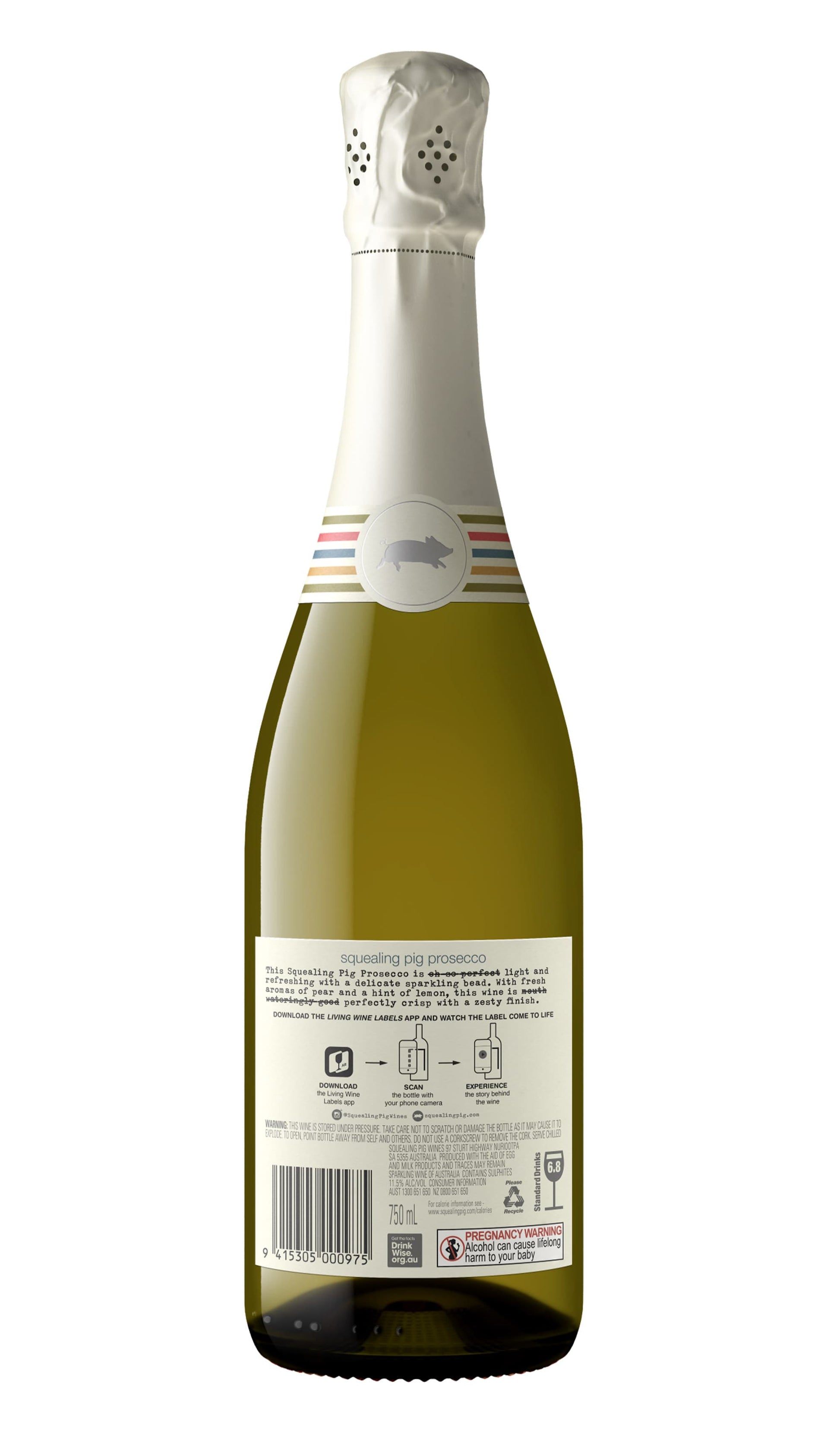 Buy Squealing Pig Prosecco 750mL available at Wine Sellers Direct's best prices.