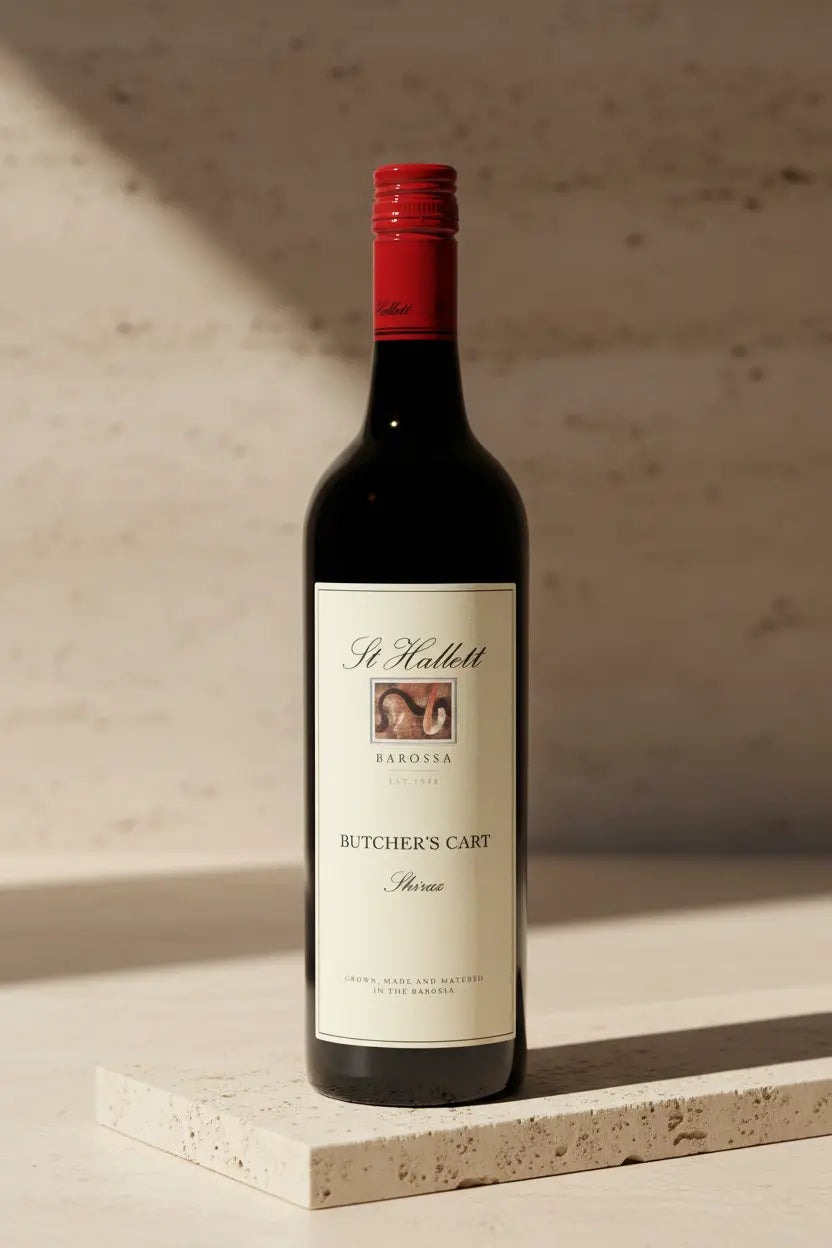 Buy St Hallett Butcher's Cart Shiraz 2024 Barossa Valley online at Wine Sellers Direct's best prices.