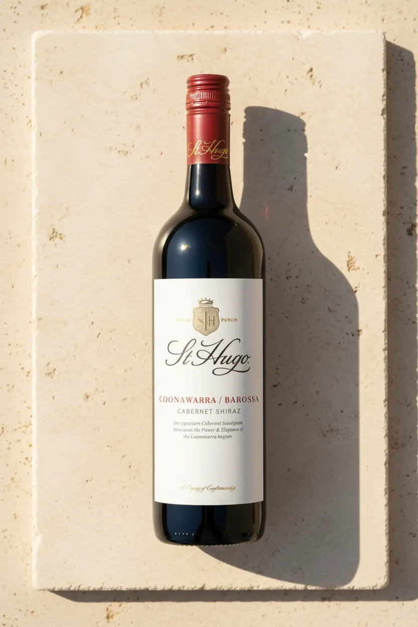 St Hugo Signature Cabernet Shiraz 2023 750ml red wine bottle from Coonawarra & Barossa