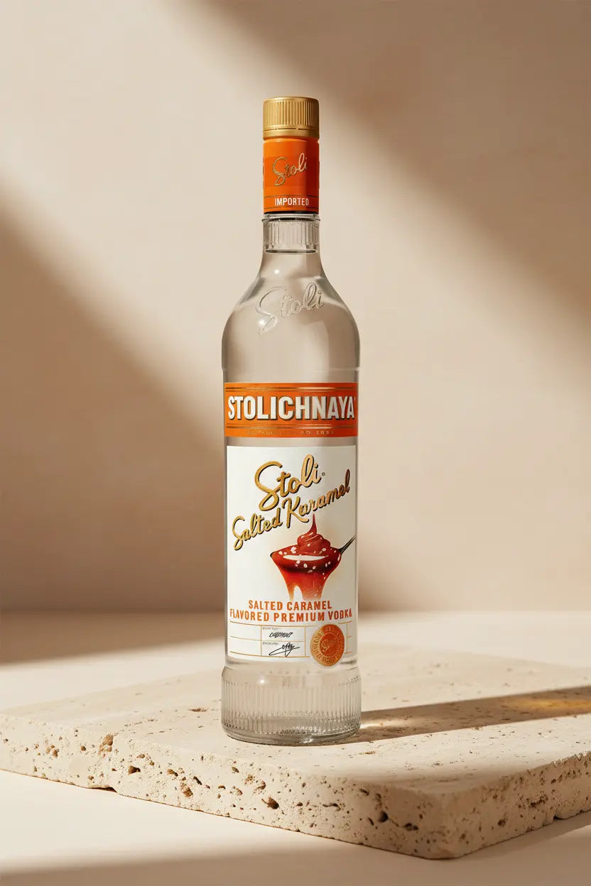 Buy Stoli Salted Karamel Vodka 700mL online at Wine Sellers Direct's best prices.