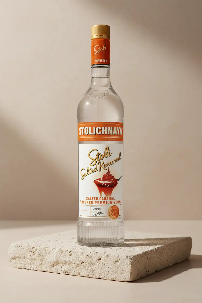 Buy Stoli Salted Karamel Vodka 700mL online at Wine Sellers Direct's best prices.