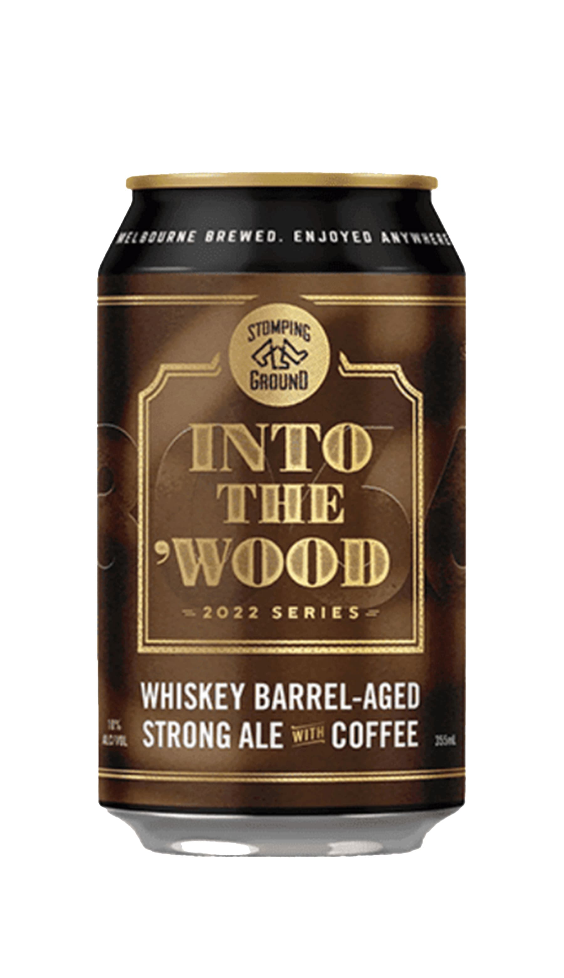 Stomping Ground Into The Wood Whiskey BA Coffee Strong Ale 355mL - Wine Sellers Direct