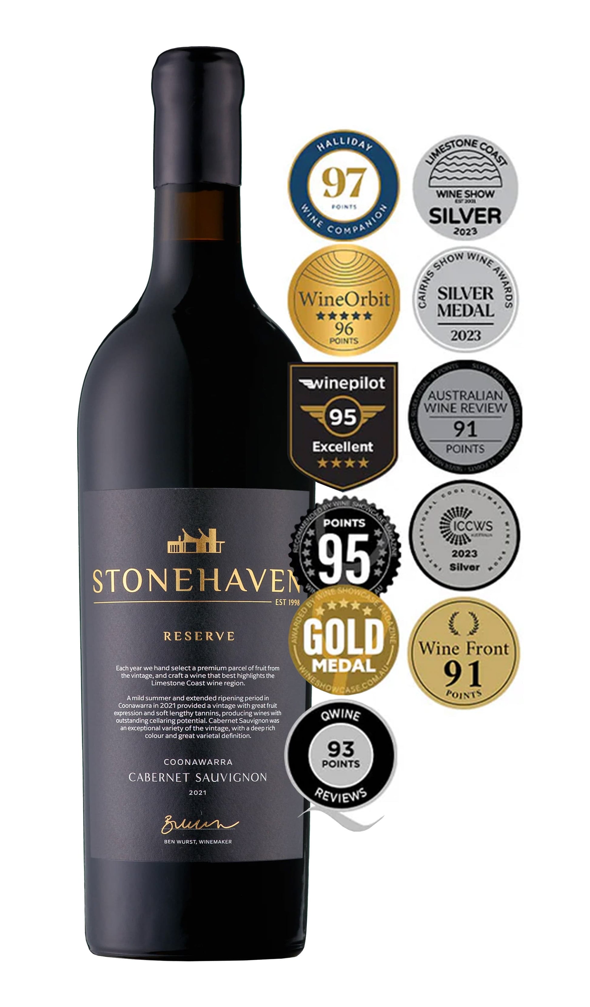 Find out more or buy Stonehaven Reserve Cabernet Sauvignon 2021 (Coonawarra) available at Wine Sellers Direct's best prices - Australia's independent liquor specialists.