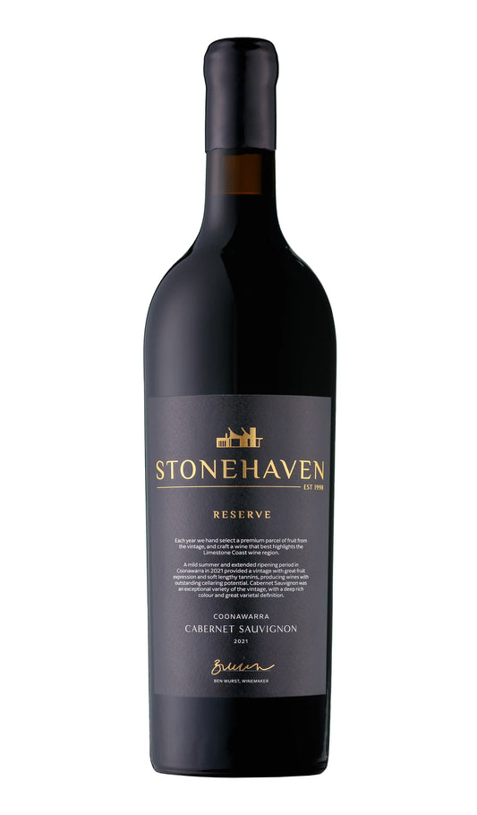 Find out more or buy Stonehaven Reserve Cabernet Sauvignon 2021 (Coonawarra) available at Wine Sellers Direct's best prices - Australia's independent liquor specialists.