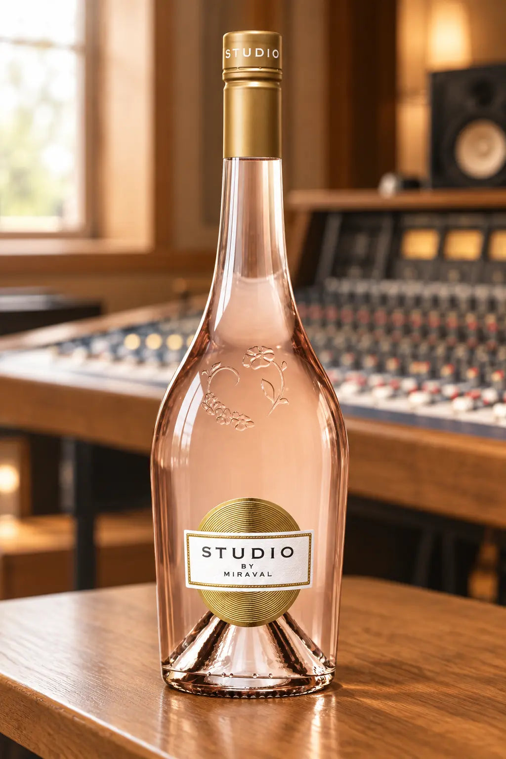 Studio by Miraval Rosé 2025 bottle of wine pale blush French rosé, 750mL.