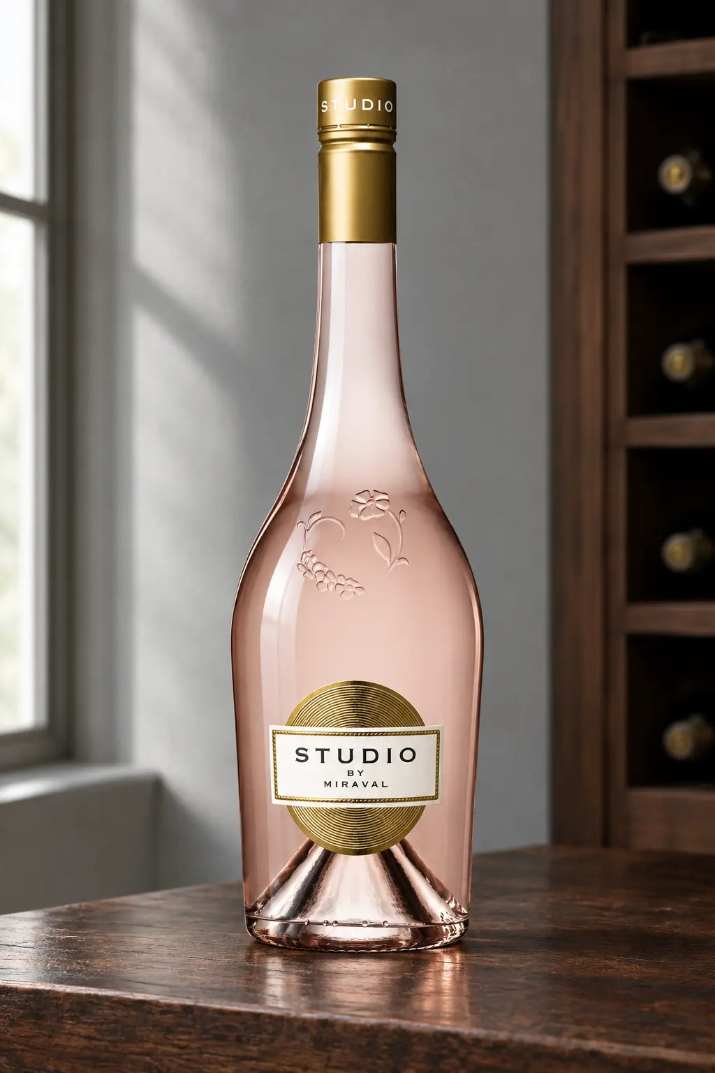 Studio by Miraval Rosé 2025 bottle of wine pale blush French rosé, 750mL.