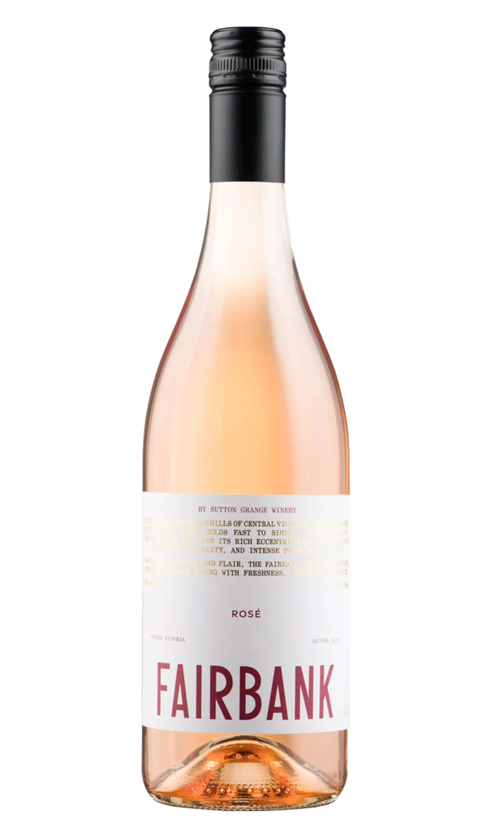 Sutton Grange Fairbank Rosé 2025 Central Victoria bottle