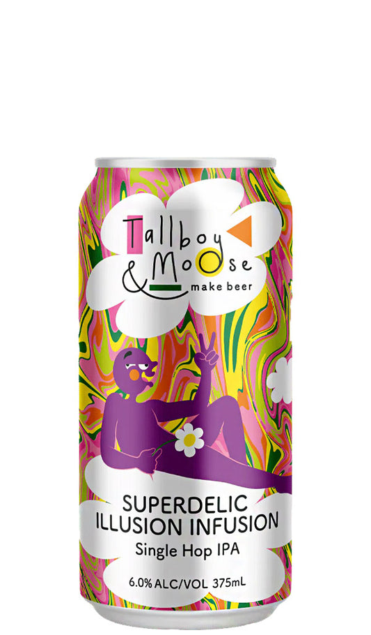 Find out more or buy Tallboy and Moose Superdelic Illusion Infusion IPA 375mL available online at Wine Sellers Direct - Australia's independent liquor specialists.