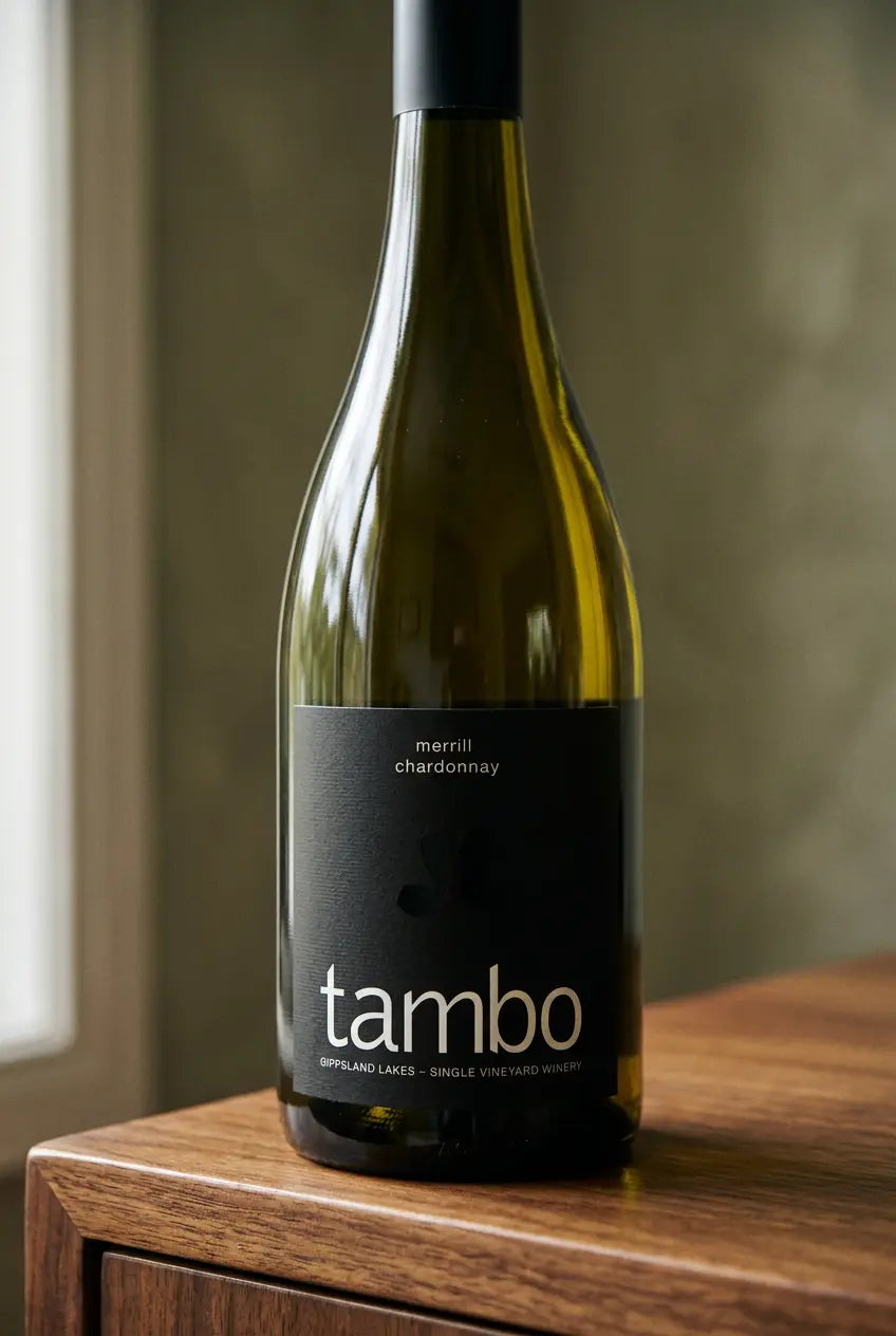 Tambo Merrill Chardonnay 2024 750mL bottle of white wine from Gippsland, Victoria.