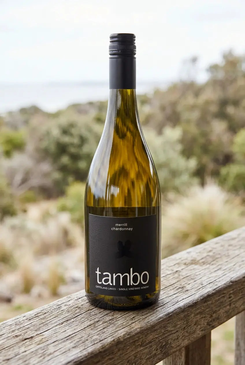 Tambo Merrill Chardonnay 2024 750mL bottle of white wine from Gippsland, Victoria.