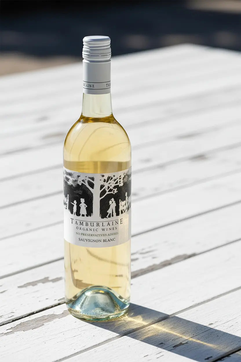 Tamburlaine Sauvignon Blanc 2026 Organic & No Added Preservatives 750ml bottle of wine.