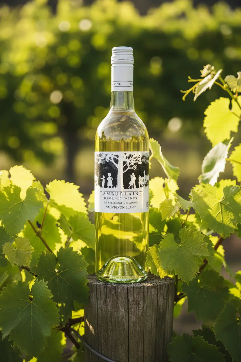 Tamburlaine Sauvignon Blanc 2026 Organic & No Added Preservatives 750ml bottle of wine.