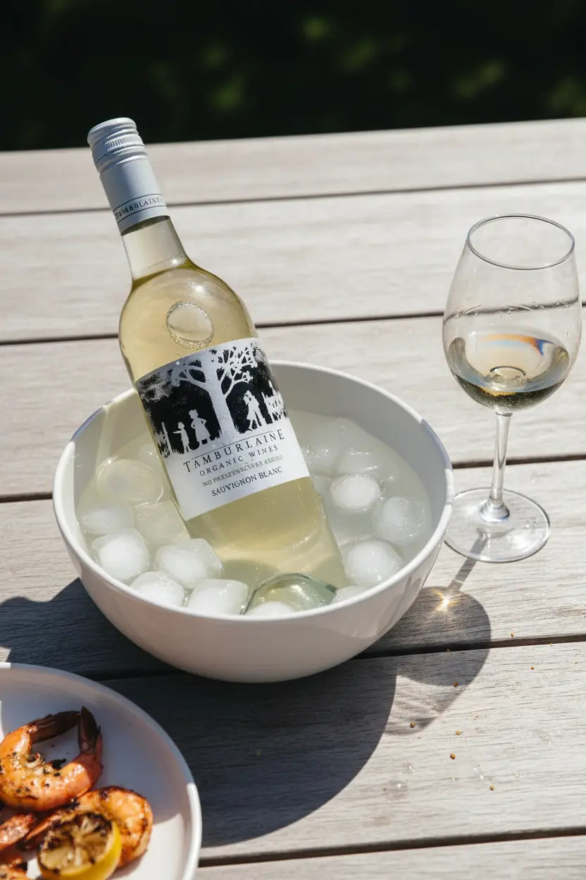 Tamburlaine Sauvignon Blanc 2026 Organic & No Added Preservatives 750ml bottle of wine.