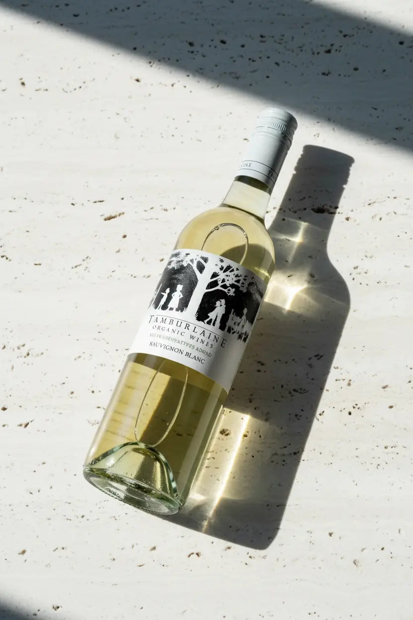 Tamburlaine Sauvignon Blanc 2026 Organic & No Added Preservatives 750ml bottle of wine.