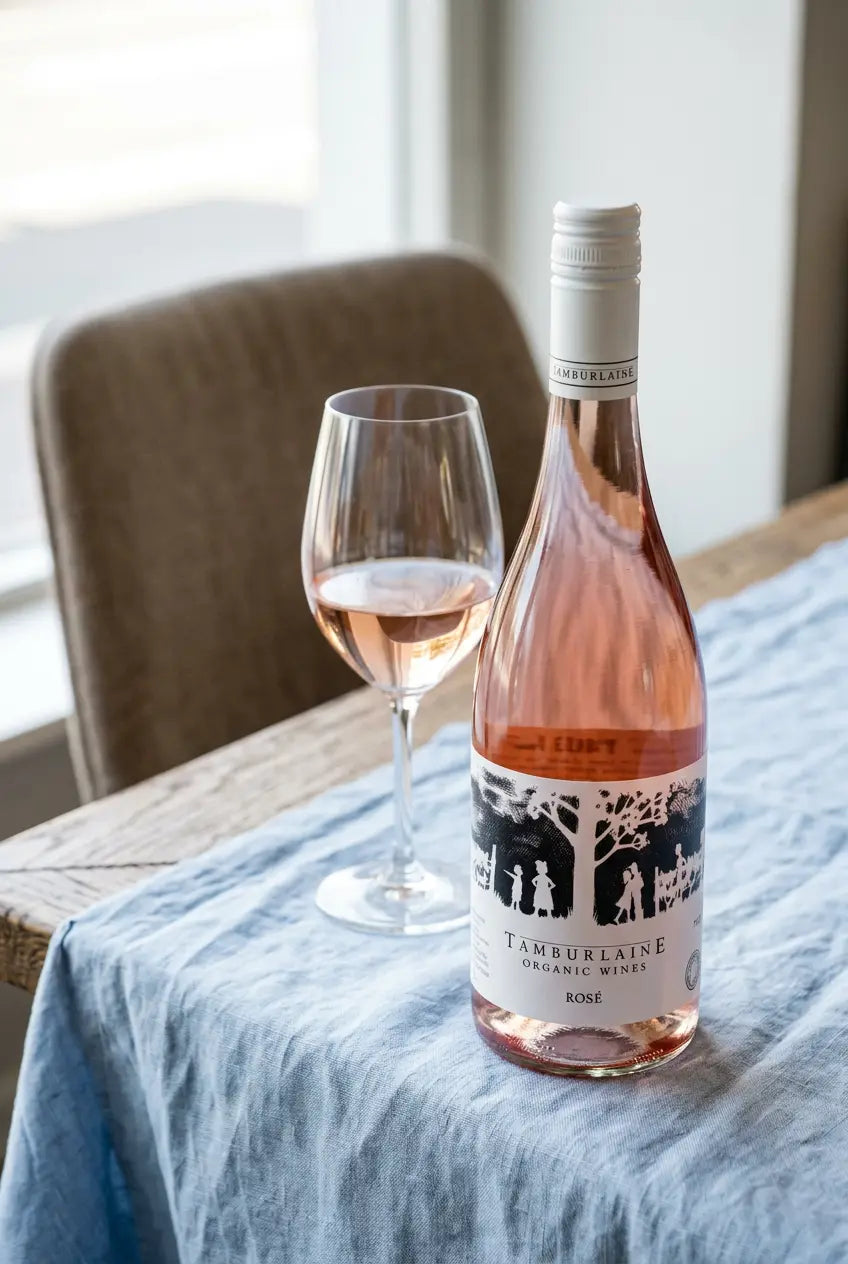 Tamburlaine Organic Vegan Rosé 2026 bottle – Wine Sellers Direct