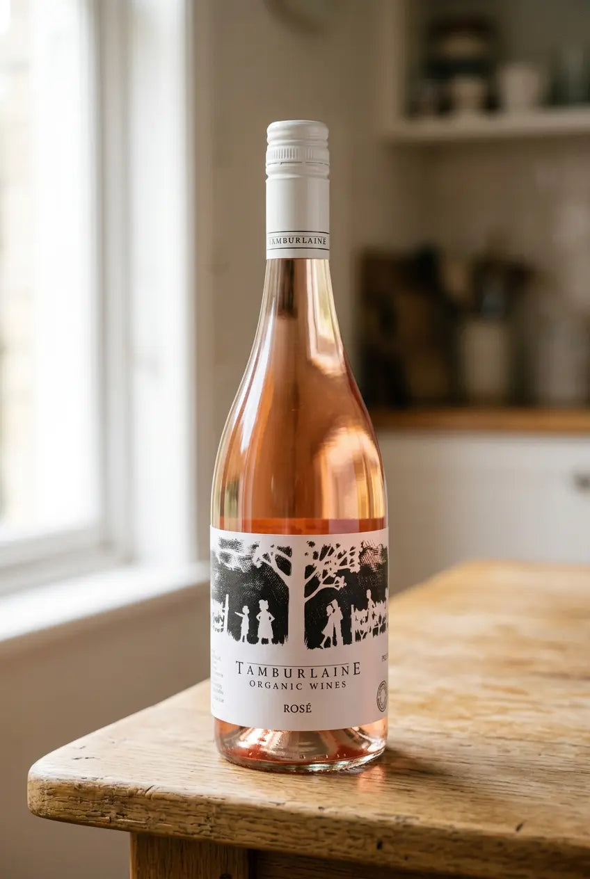 Tamburlaine Organic Vegan Rosé 2026 bottle – Wine Sellers Direct