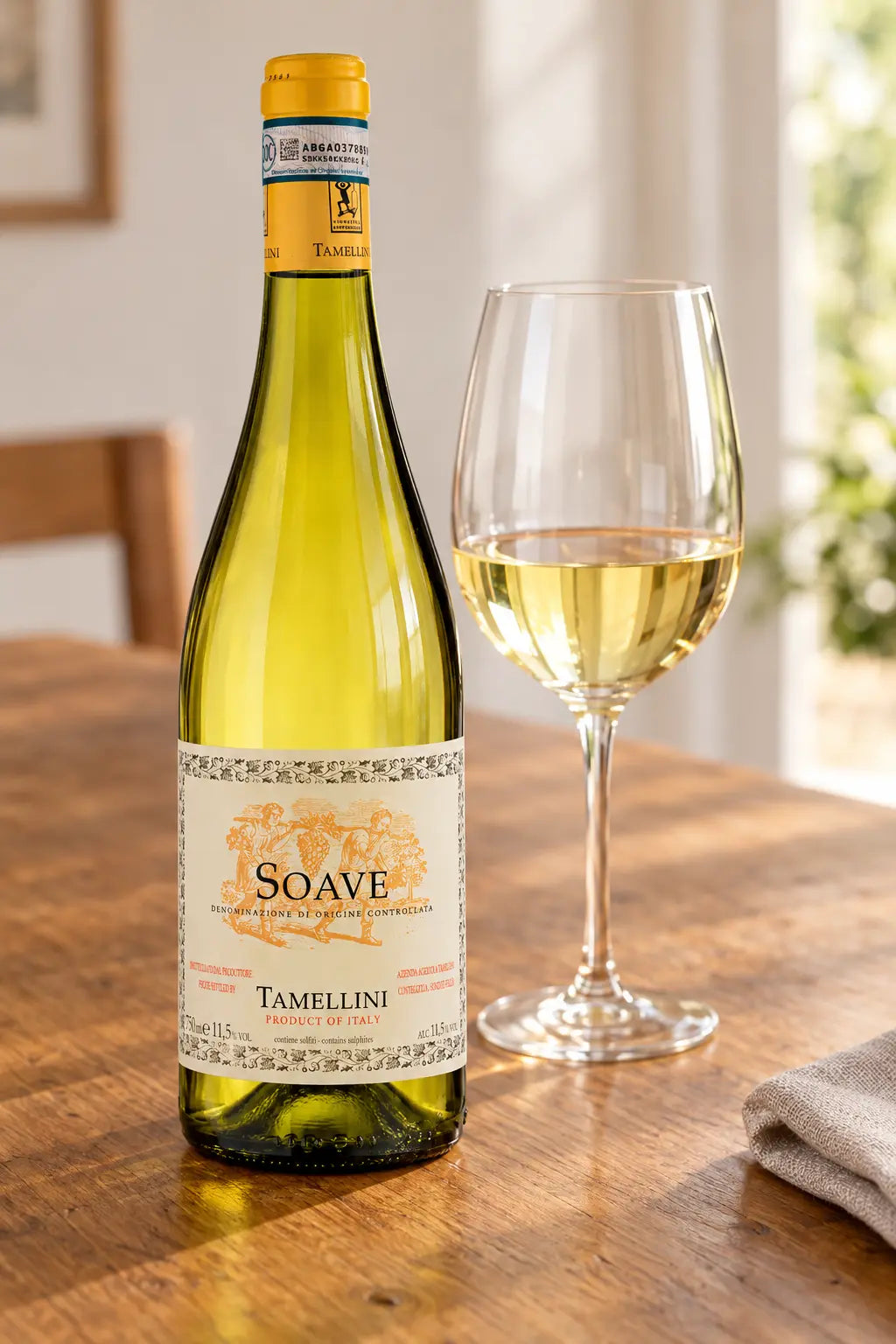 Tamellini Soave 2025 750mL bottle of white wine from Soave Veneto, Italy