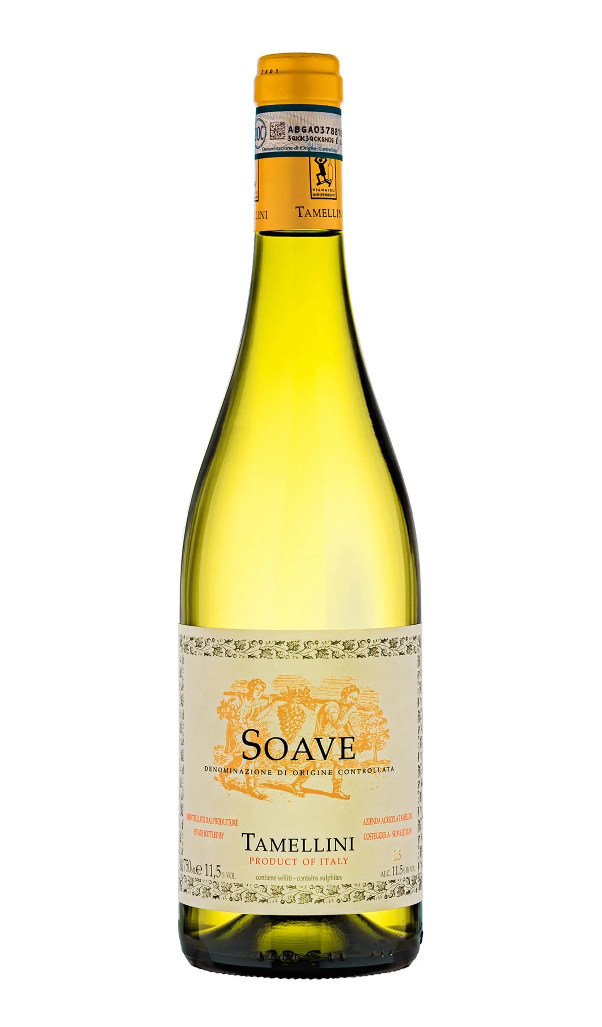 Tamellini Soave 2025 750mL bottle of white wine from Soave Veneto, Italy