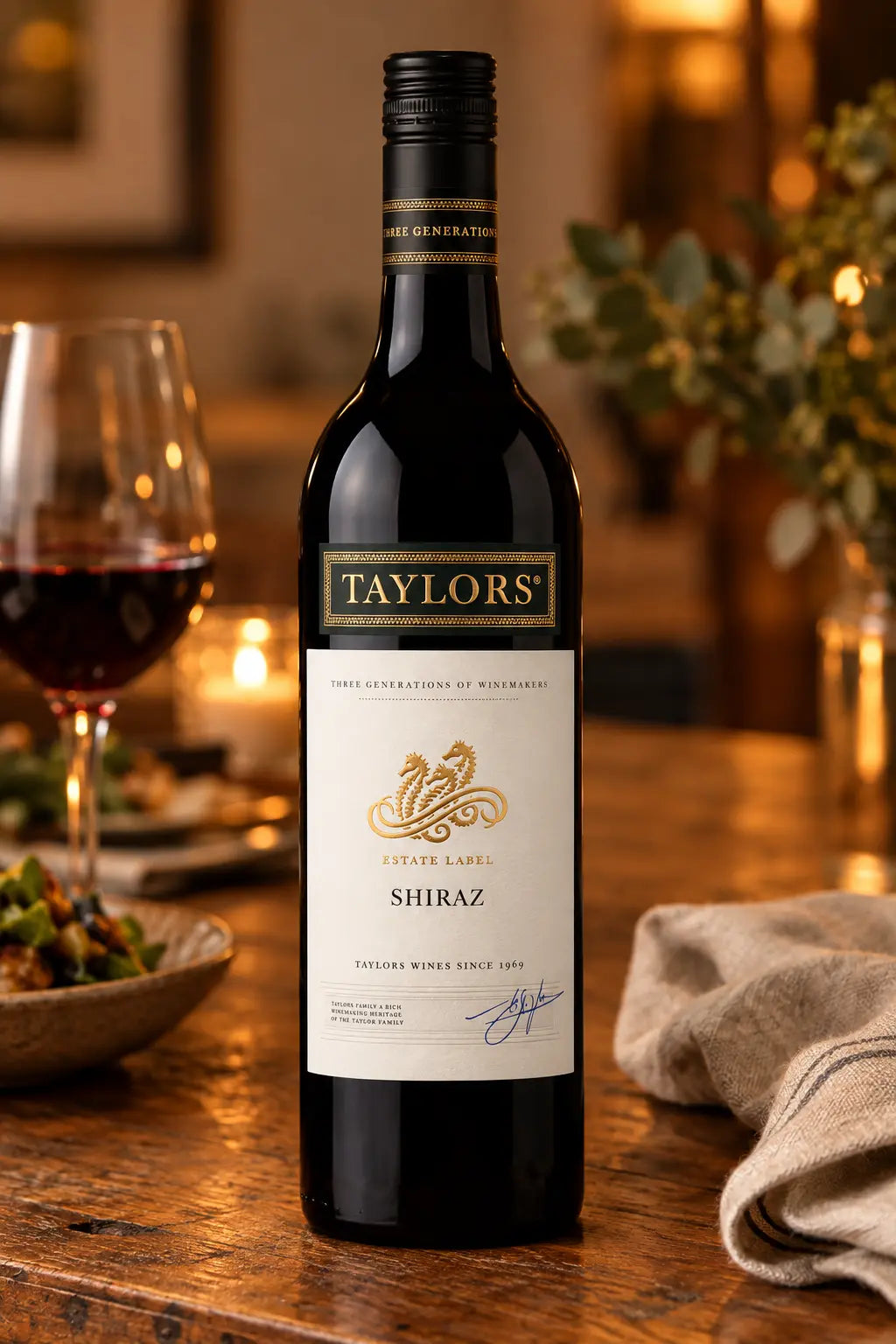 Taylors Estate Shiraz 2024 750mL bottle of red wine from Limestone Coast & Clare Valley
