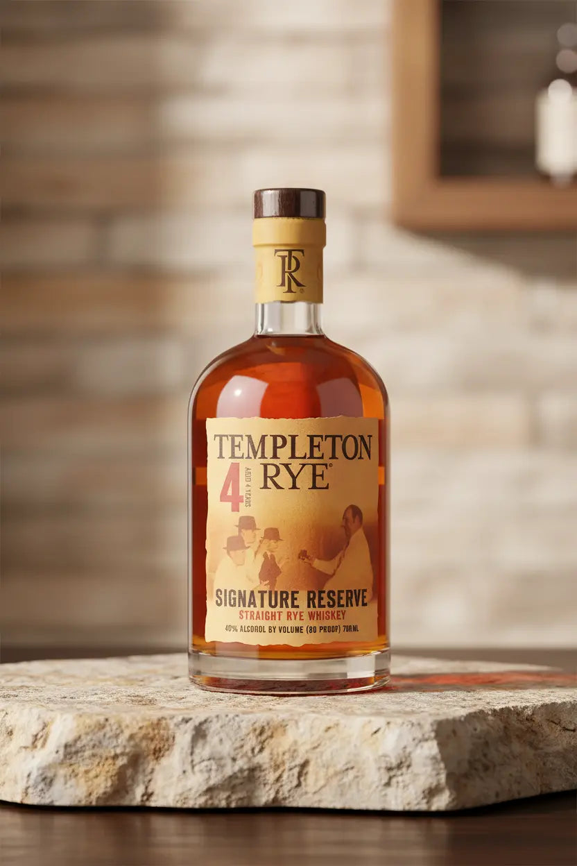 Buy Templeton Signature Reserve Straight Rye Whiskey 4YO 700ml online at Wine Sellers Direct's best prices.