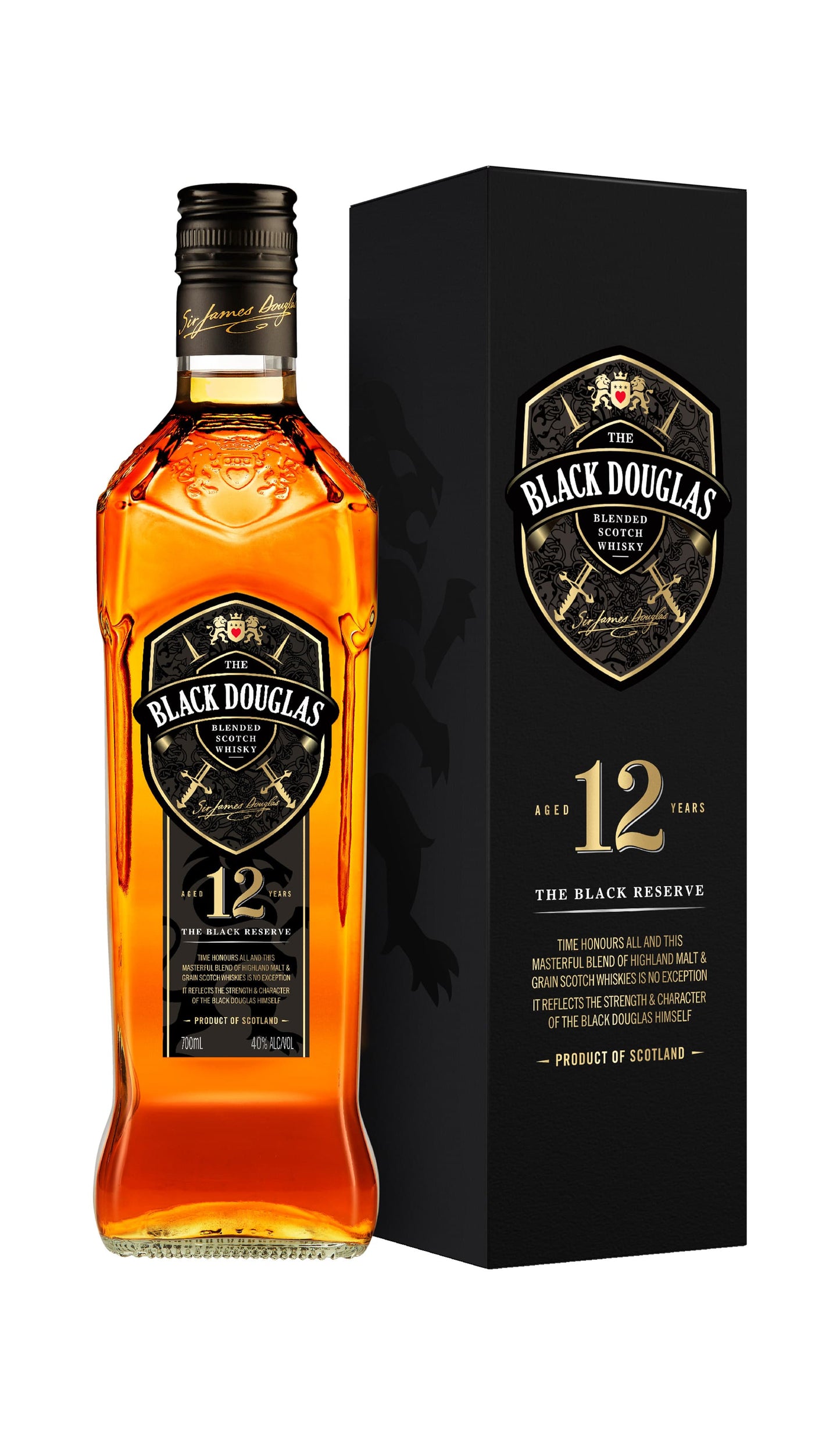 Find out more and buy The Black Douglas 12 Year Old Scotch Whisky 700mL available at Wine Sellers Direct's best prices.