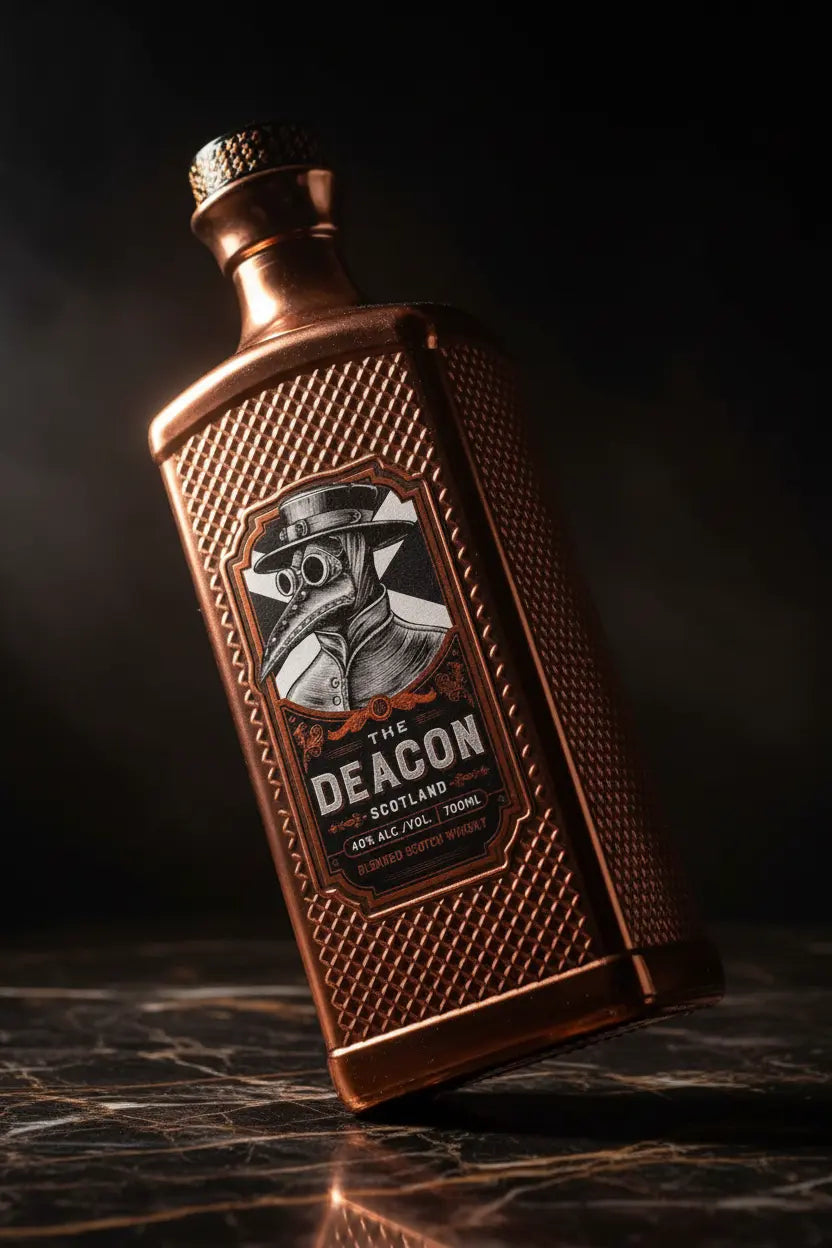 The Deacon Blended Scotch Whisky 700mL bronze bottle.