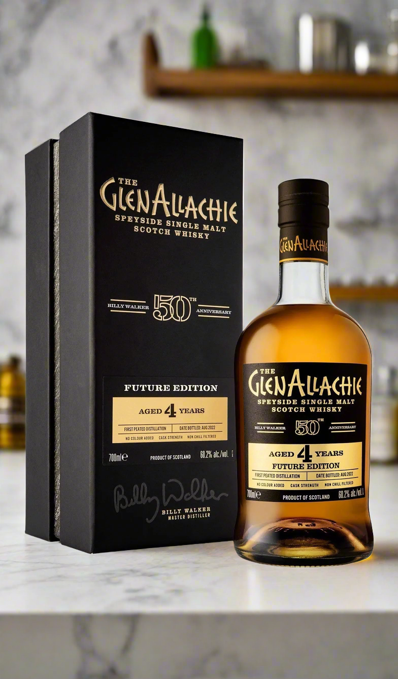 Find out more, explore the range and buy The GlenAllachie Billy Walker Future Edition Peated 4 Year Old (Scotland) available at Wine Sellers Direct - Australia's independent liquor specialists and the best prices.