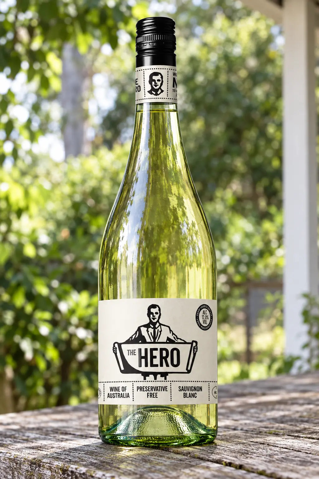 The Hero Preservative Free Sauvignon Blanc 2026 750mL bottle of white wine from Australia.