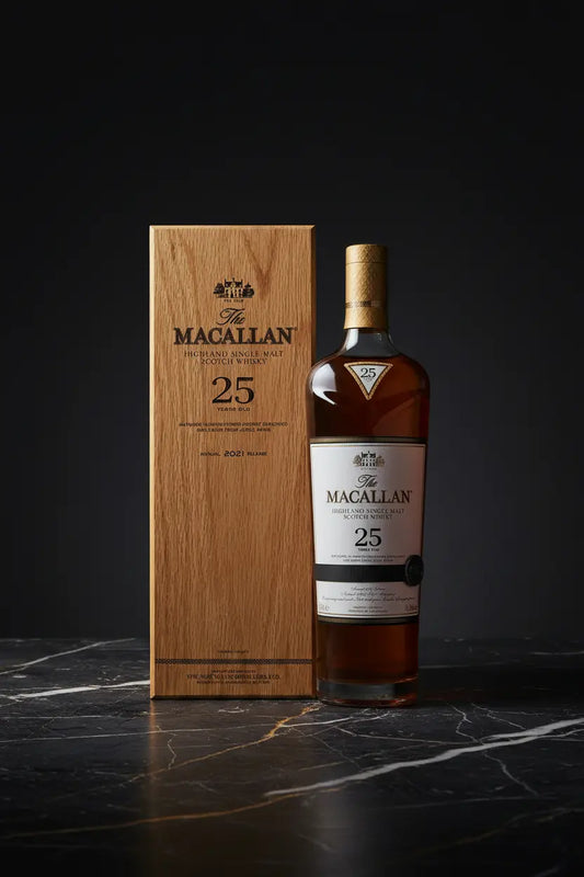 Find out more or buy The Macallan Sherry Oak 25 Year Old - 2021 Release (Scotch Whisky) at Wine Sellers Direct's best prices.