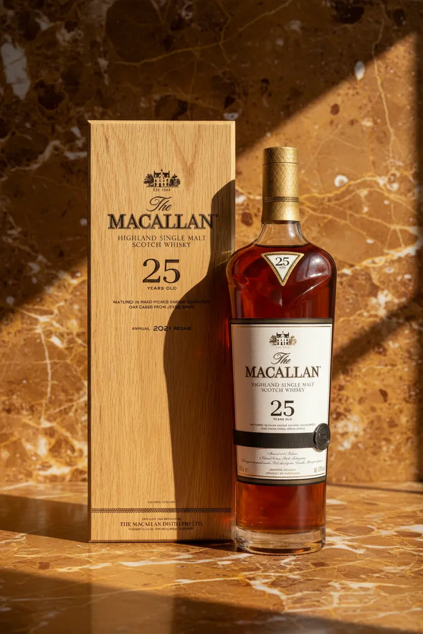 Find out more or buy The Macallan Sherry Oak 25 Year Old - 2021 Release (Scotch Whisky) at Wine Sellers Direct's best prices.