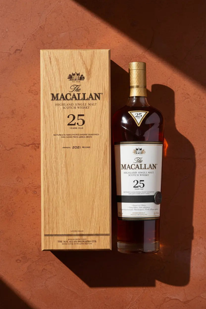 Find out more or buy The Macallan Sherry Oak 25 Year Old - 2021 Release (Scotch Whisky) at Wine Sellers Direct's best prices.
