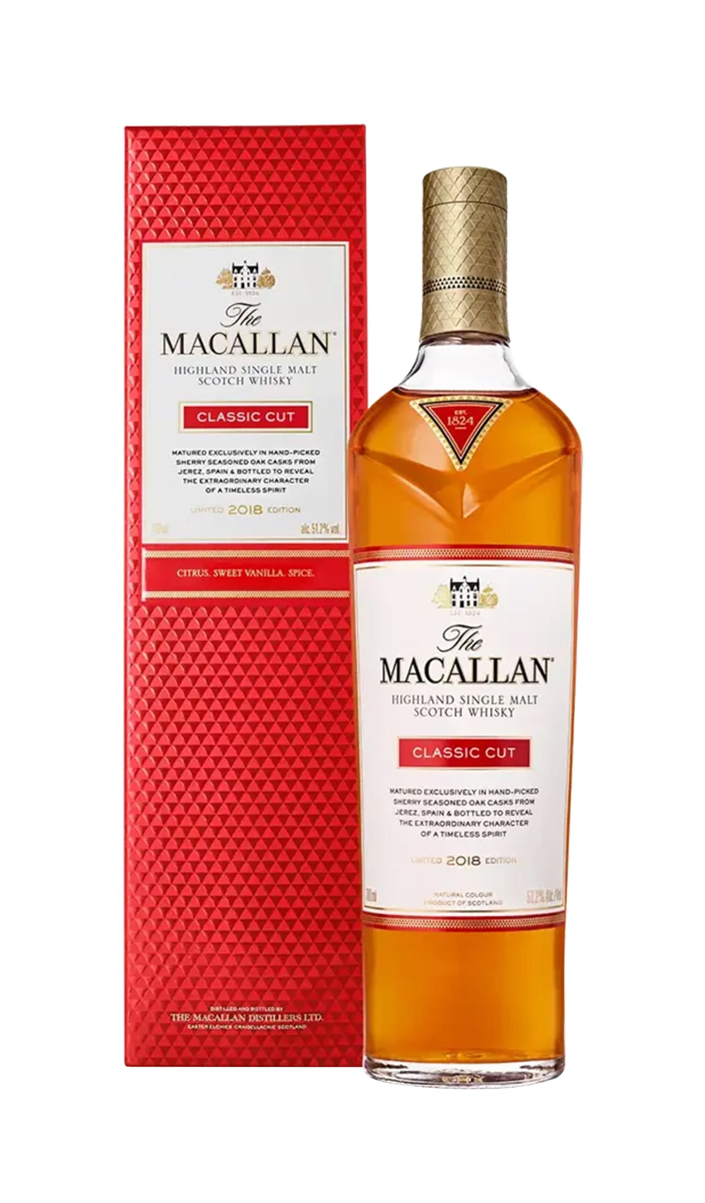 Buy The Macallan Classic Cut 2018 Edition Scotch Whisky 700mL available at Wine Sellers Direct's best prices.