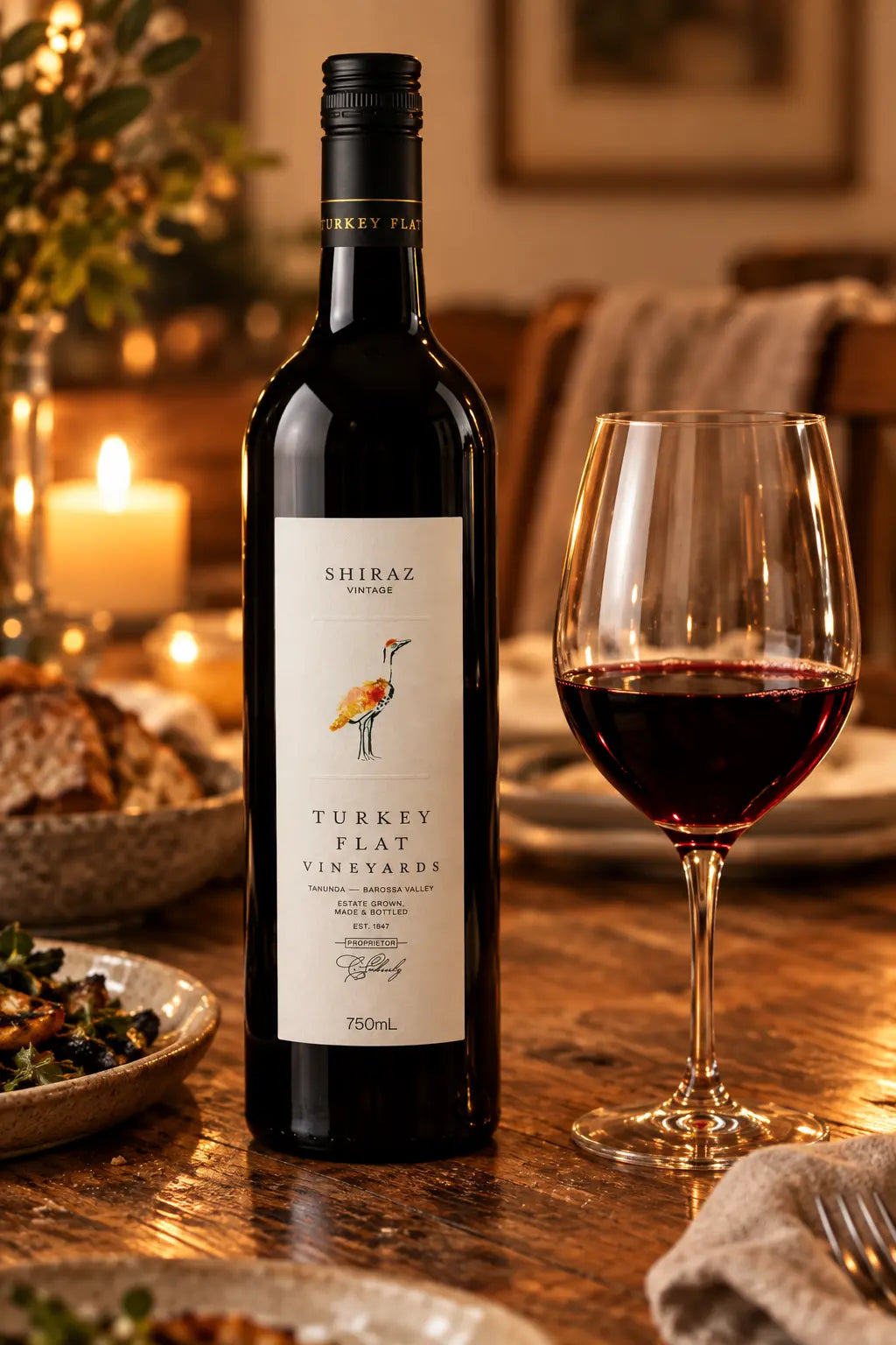 Turkey Flat Shiraz 2024 750mL bottle of red wine from Barossa Valley