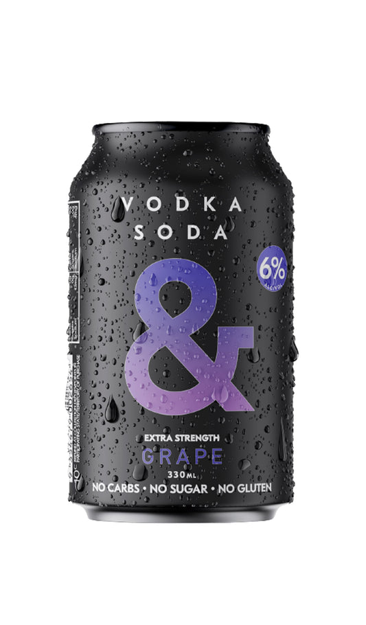 Find out more, explore the range and buy Vodka Soda & Grape Extra Strength 6% available at Wine Sellers Direct - Australia's independent liquor specialists.