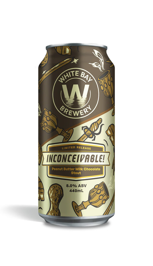 Find out more or buy White Bay Inconceivable! Peanut Butter Milk Chocolate Stout 440mL online at Wine Sellers Direct - Australia’s independent liquor specialists.