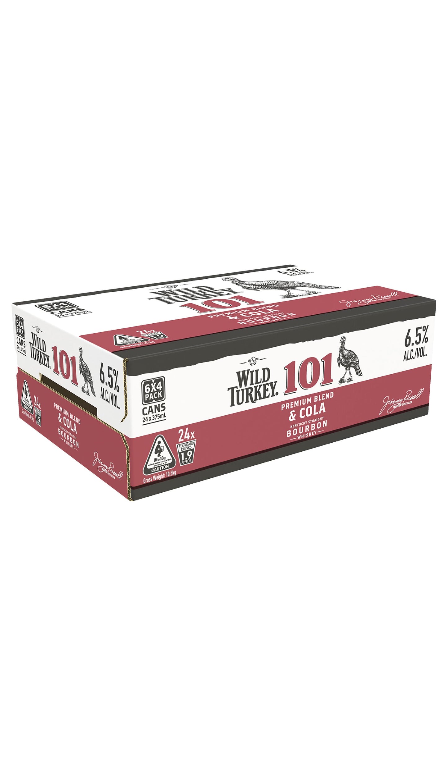 Shop Wild Turkey 101 & Cola Cans Slab 24x375mL available at Wine Sellers Direct's best prices.