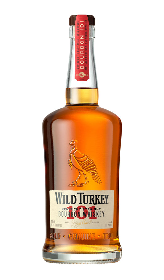 Find out more or buy Wild Turkey Kentucky 101 Bourbon Whiskey 700mL available at Wine Sellers Direct's best prices.