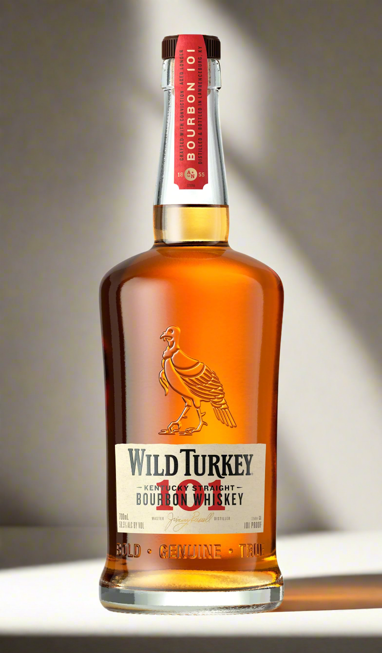 Find out more or buy Wild Turkey Kentucky 101 Bourbon Whiskey 700mL available at Wine Sellers Direct's best prices.